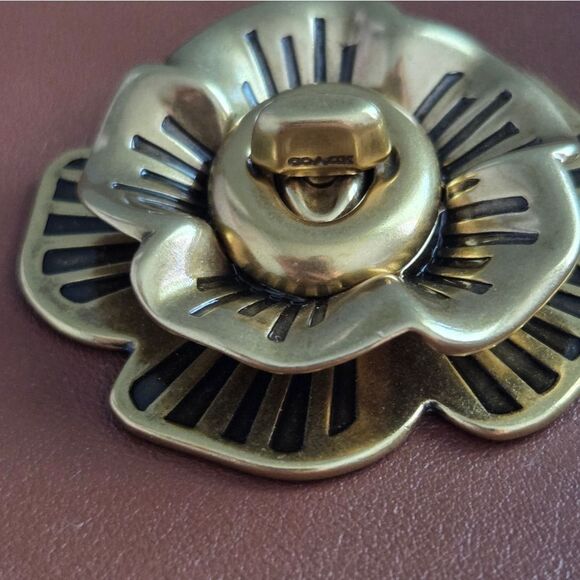 Coach Parker In Colorblock Woven Straw/Leather - Picture 3 of 16